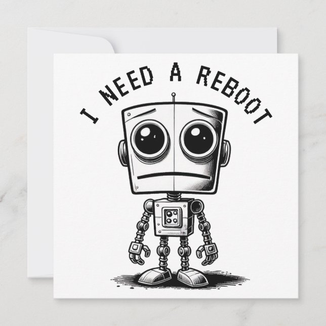 Triste Robot - J'Ai Besoin D'Un Redémarrage (Devant)