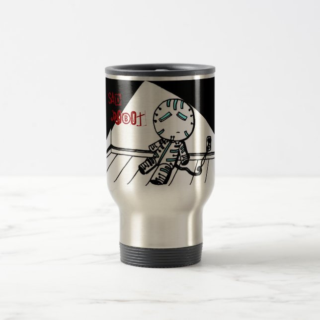 Triste Robot Travel Mug (Centre)