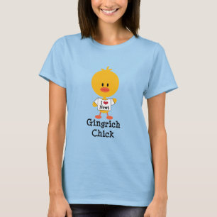 Triton de coeur du T-shirt I de poussin de