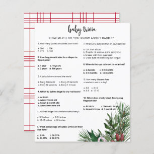 Trivia à feuillage persistant Snow Baby   Jeu Baby