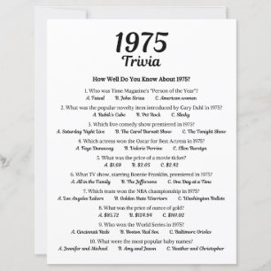 Trivia Game 1975