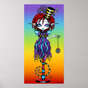 Trixy Pixie Stick Sideshow Circus Poster