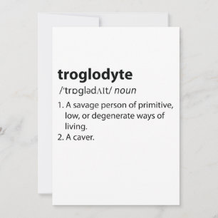 Troglodyte - Drôle de définition spéléologie spélé