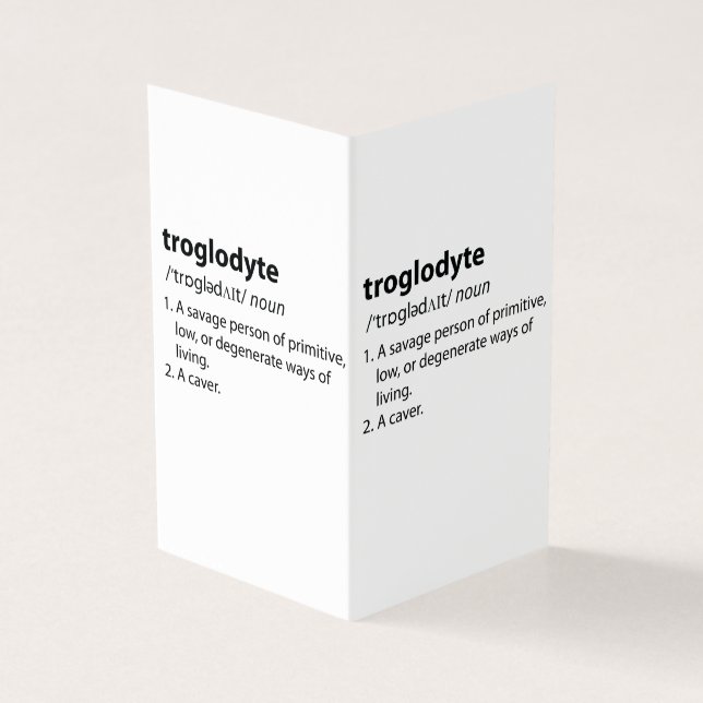Troglodyte - Drôle de définition spéléologie spélé (Outside)