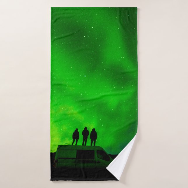 Trois amis en voyage épique dans leur camper v (Serviette de bain)