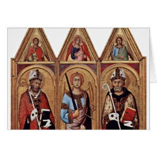 Trois avec des anges saints en chaque pignon, de