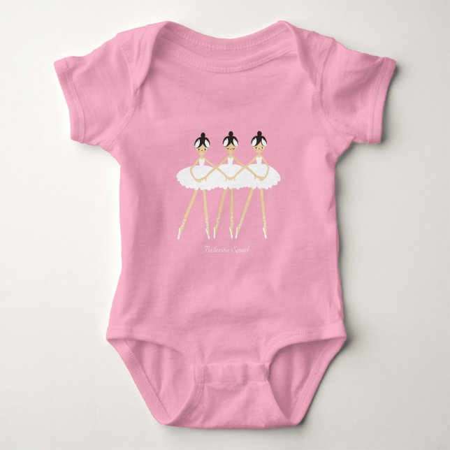 Trois ballerines mignonnes , robes blanches  Carte (Devant)