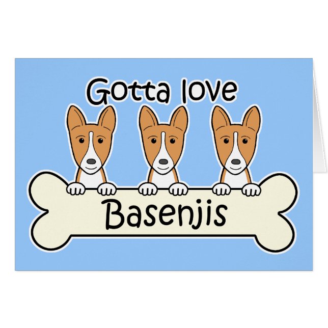 Trois Basenjis (Devant horizontal)