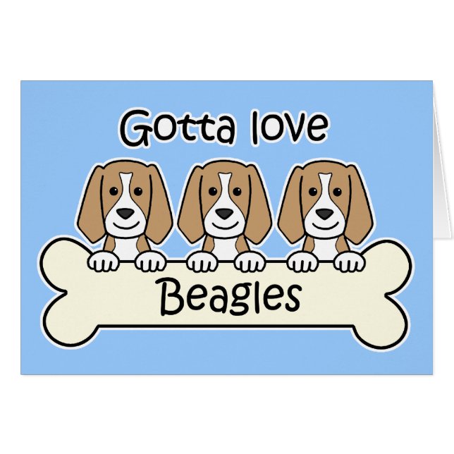 Trois beagles (Devant horizontal)