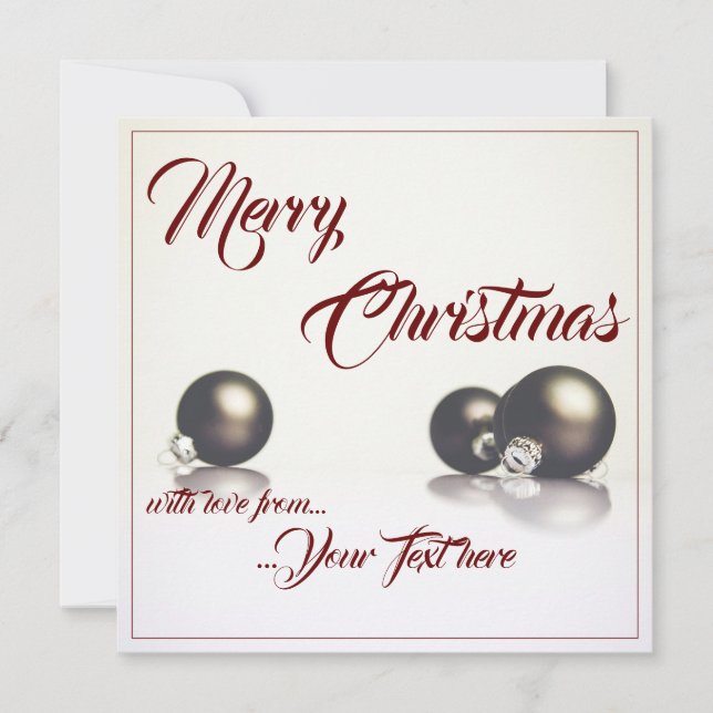 Trois boules de noël devant un arrière - plan lége (Devant)