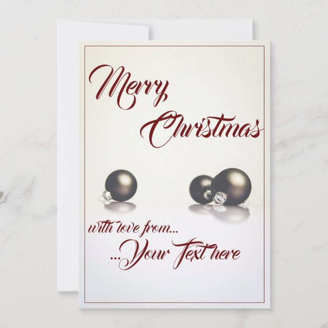 Trois boules de noël devant un arrière - plan lége (Devant)