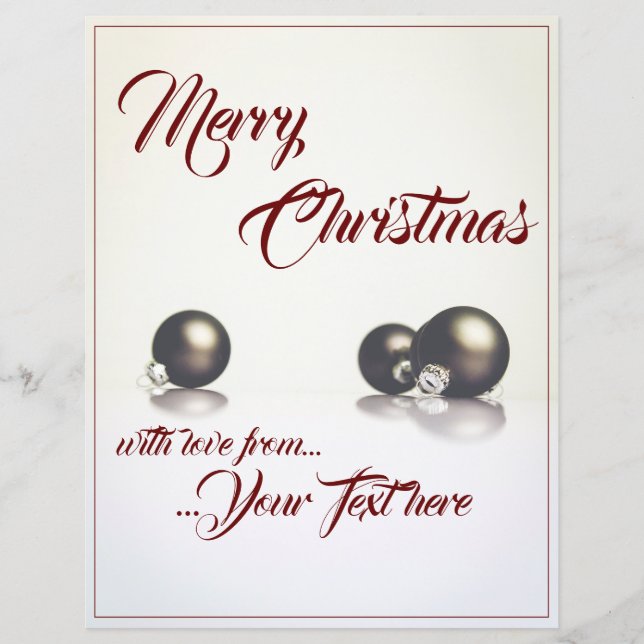 Trois boules de noël devant un arrière - plan lége (Devant)