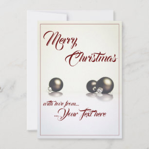 Trois boules de noël devant un arrière - plan lége