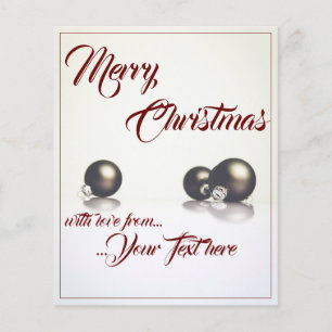 Trois boules de Noël devant un fond clair