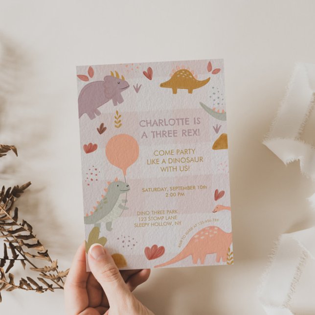 Trois Cartes d'invitation pour le troisième annive (Créateur téléchargé)