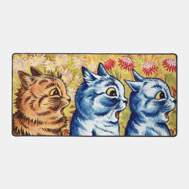 Trois chats chantant par Louis Wain  (Recto)