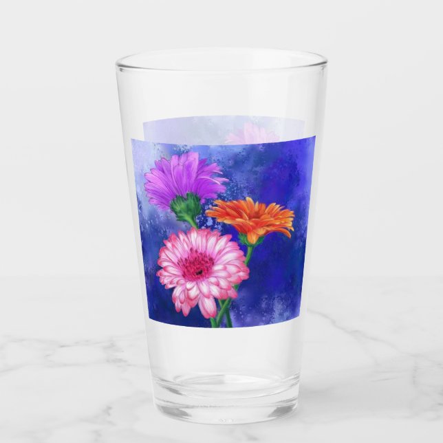 Trois couleurs verre Gerberas (Devant)