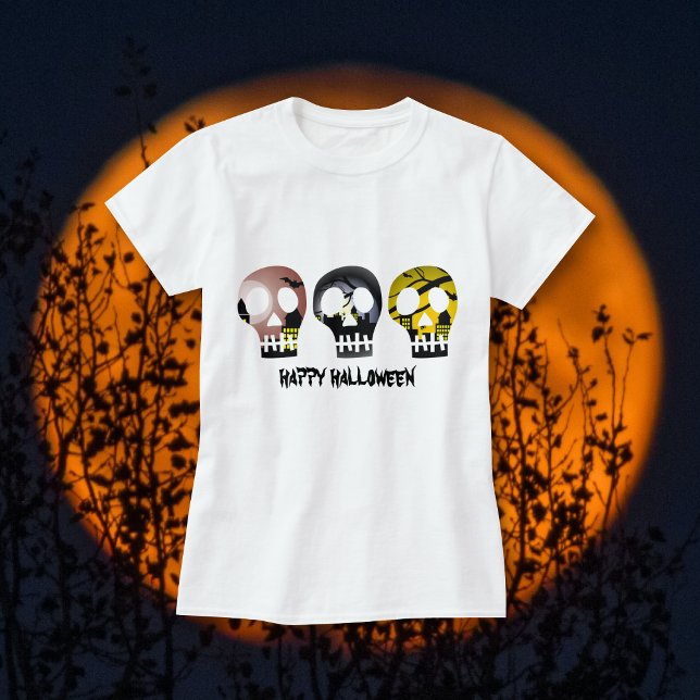 Trois crânes T-shirts Halloween (Créateur téléchargé)