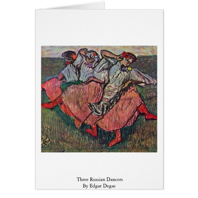 Trois danseurs russes par Edgar Degas (Devant)