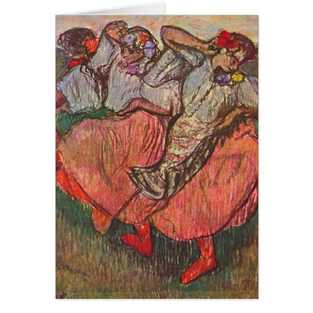 Trois Danseurs russes par Edgar Degas (Devant)
