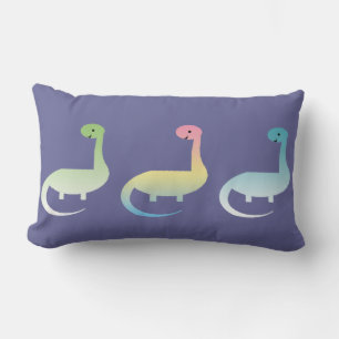 Trois dinosaures oreiller coloré