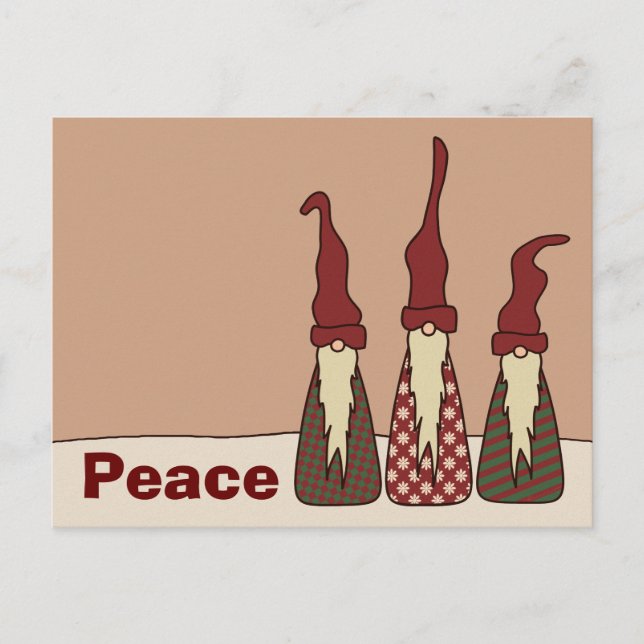 Trois elfes sages, carte postale (Devant)
