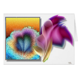 Trois fleurs. (carte)