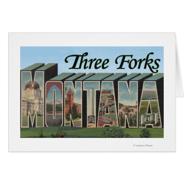 Trois Fourches, Montana (Devant horizontal)