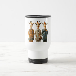 Trois Giraffe Travel Thermal Mug
