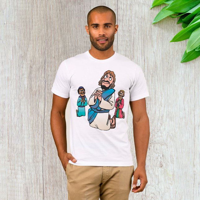 Trois Hommes Priant Des Hommes Religieux T-shirt (Créateur téléchargé)