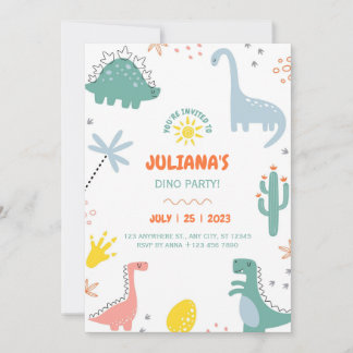 trois invitations d'anniversaire