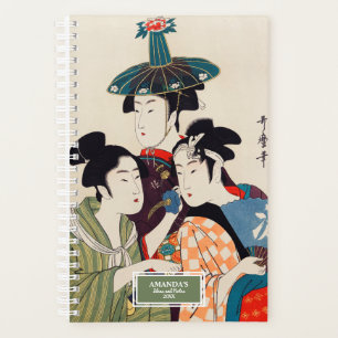 Trois jeunes hommes ou femmes par Utamaro Kitagawa