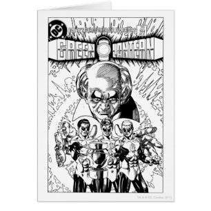 Trois Lanternes Vertes Couverture comique, noir et