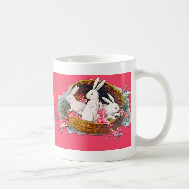 Trois lapins dans une tasse de panier (Droite)