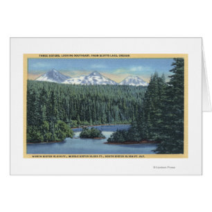 Trois montagnes de soeurs près se plient, OU de