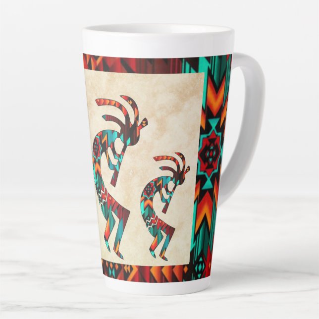 Trois Mug Kokopelli Latte Sud-Ouest (Angle droit)