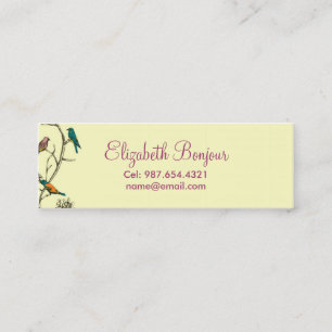 Trois oiseaux parlant ~ Cartes de rappel