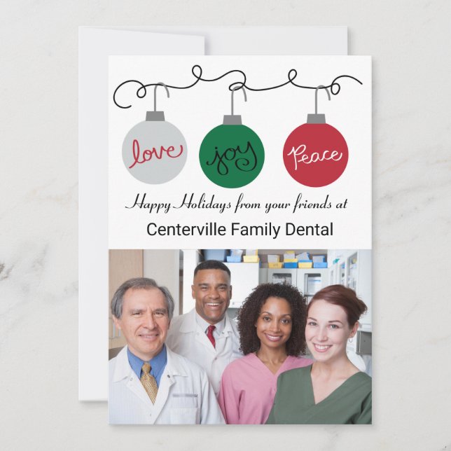 Trois ornements - Carte d'entreprise (Devant)