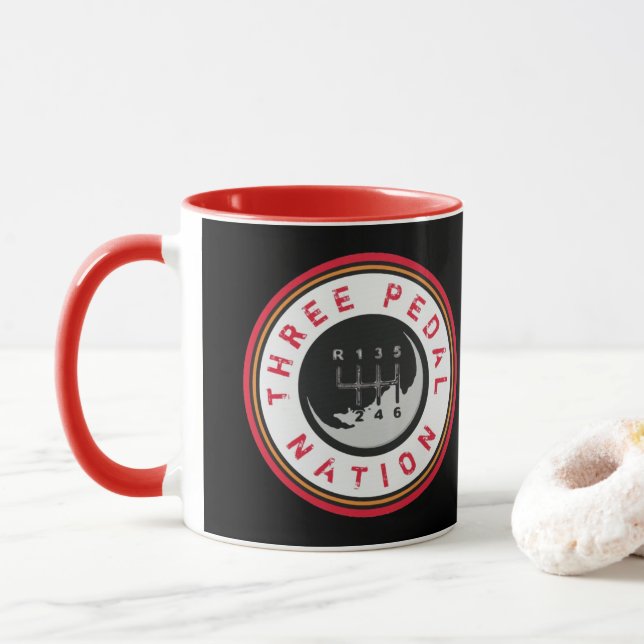 TROIS PEDAL NATION Mug (Avec donut)