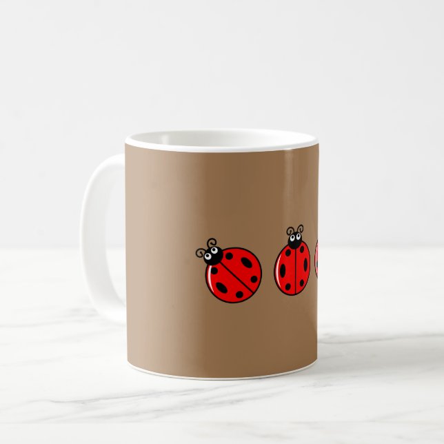 Trois petites coccinelles - Mug Classique (Devant gauche)