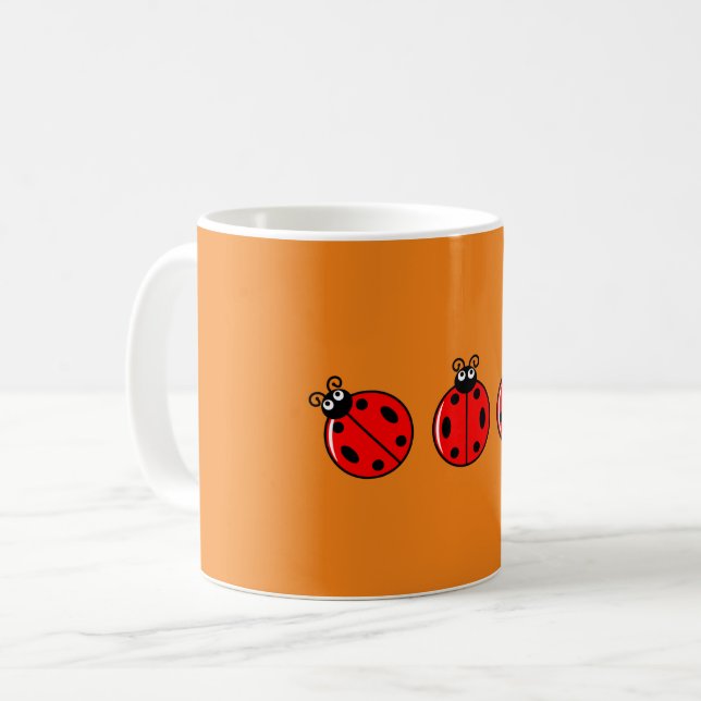 Trois petites coccinelles - Mug Classique (Devant gauche)