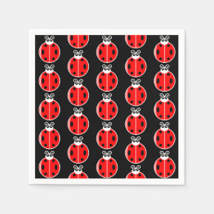 Trois petites coccinelles - Serviette en papier