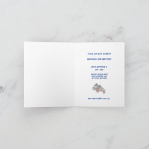 Trois Petits Cochons Anniversaire Fête Invitation