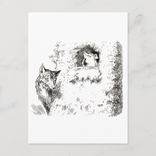 Trois Petits Cochons : La Deuxième Carte Postale P (Devant)