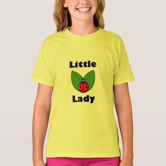 Trois Petits Ladybugs - T-shirt de base pour fille (Devant)