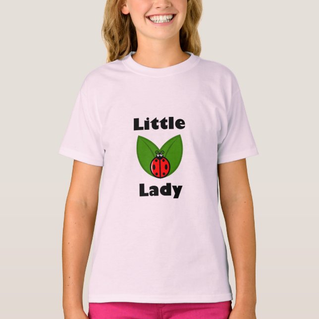 Trois Petits Ladybugs - T-shirt de base pour fille (Devant)