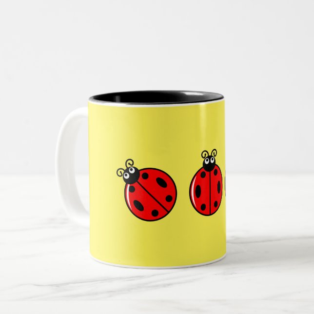 Trois Petits Poumons - Mug à deux tons (Devant gauche)