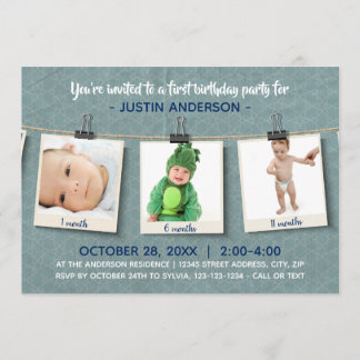 Trois photos sur Twine - Invitation de fête d'anni