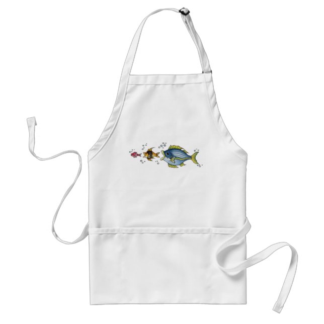 Trois poissons - tablier (Devant)