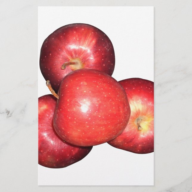 Trois Pommes Rouges : Un Trio Vibrant (Devant)